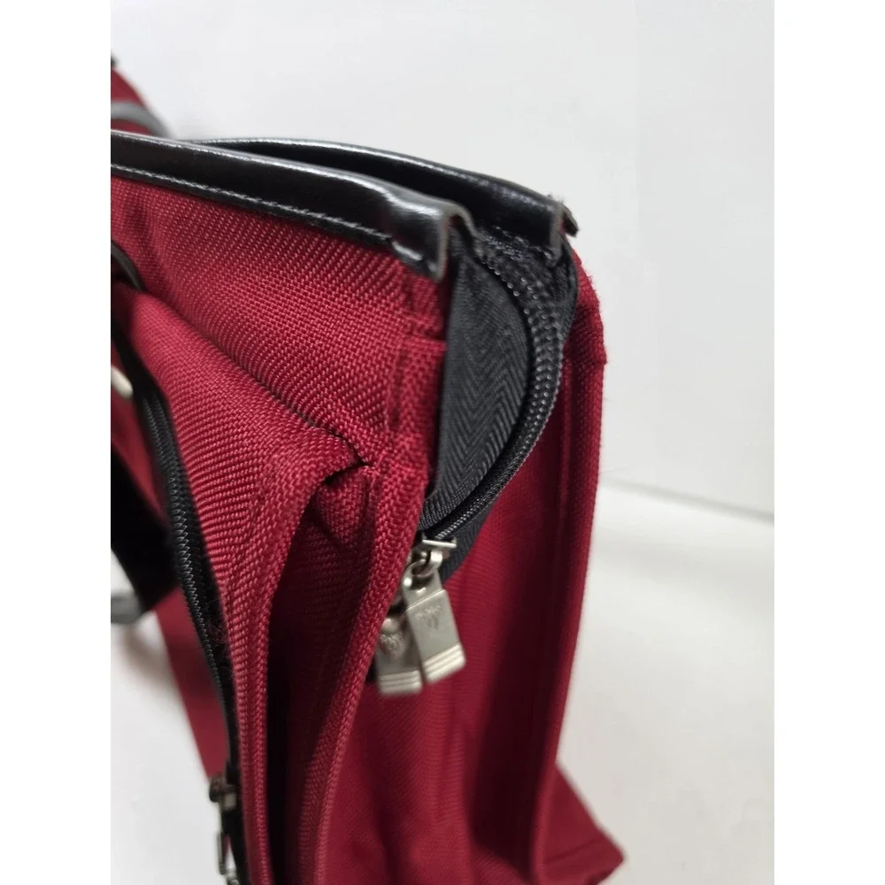 Ricardo Beverly Hills Carry On Bag Luggage Tote Messenger Shoulder Crossbody Red